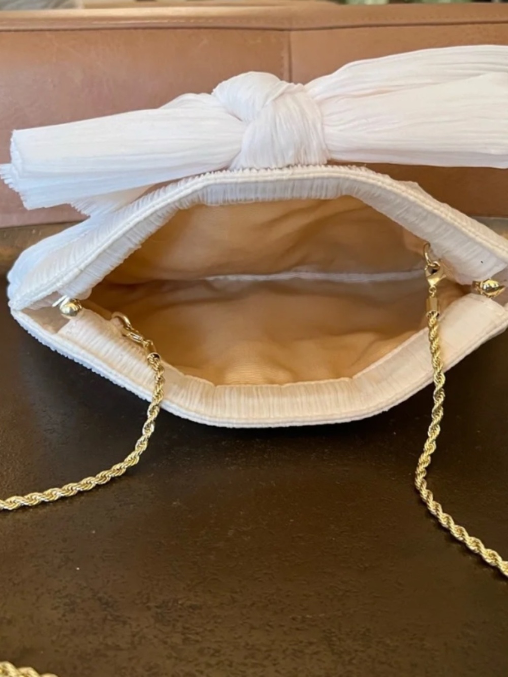 BRAND NEW Loeffler Randall
Rayne Small Pleated Bow Frame Clutch - Picture 8 of 8